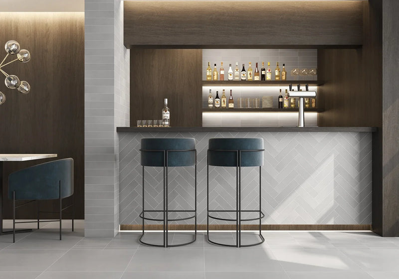 Pro Concrete 3x12 Bullnose Glazed & Polished Porcelain Tile