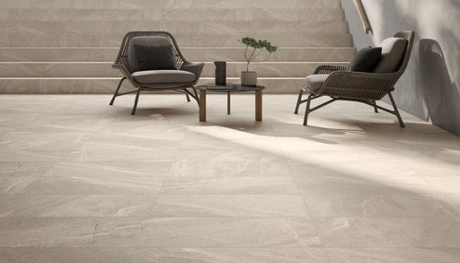 Lithology Edition Sandstone 12x24 Field White Porcelain Tile