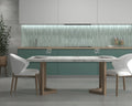 Kit-Kat Anise Green 4.5x9.1in. Matte Porcelain Mosaic