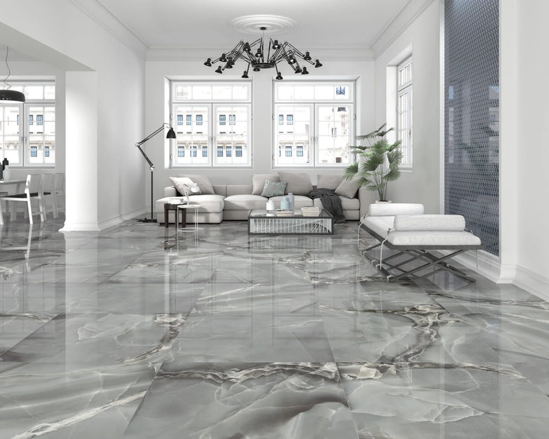 Selene Dark 35.4x35.4 Porcelain Tile