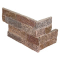 Amber Falls 6x18 Corner Splitface Quartzite Ledger Stone