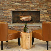 Amber Gold 24x6 Split Face Marble Ledger Corner