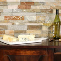 Amber Gold 24x6 Split Face Marble Ledger Corner