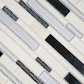 Anacapri Blend Interlocking Pattern Misc. 0.24 Inch Glass Mosaic Tile