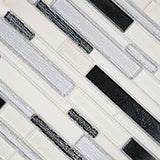 Anacapri Blend Interlocking Pattern Misc. 0.24 Inch Glass Mosaic Tile