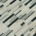 Anacapri Blend Interlocking Pattern Misc. 0.24 Inch Glass Mosaic Tile