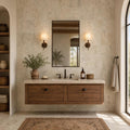 Ancient Castle 16x24 Tumbled Travertine Tile — Bathroom vanity wall