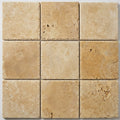 Ancient Castle Travertine Paver, 12x12, 1.25 in close-up