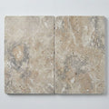 Ancient Castle Travertine Paver in Tumbled Grey, 16x24 size close-up