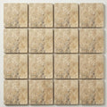 Ancient Castle Travertine Tile 6x6 Tumbled 3/8 inch close-up