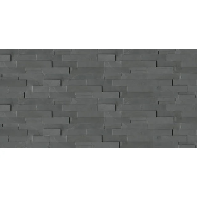 Andhra Black 24x6 NC Quartzite Ledger Panel