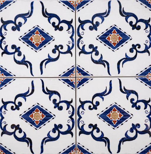 Andratx Dragonera Navy 6x6 Glossy Ceramic Tile