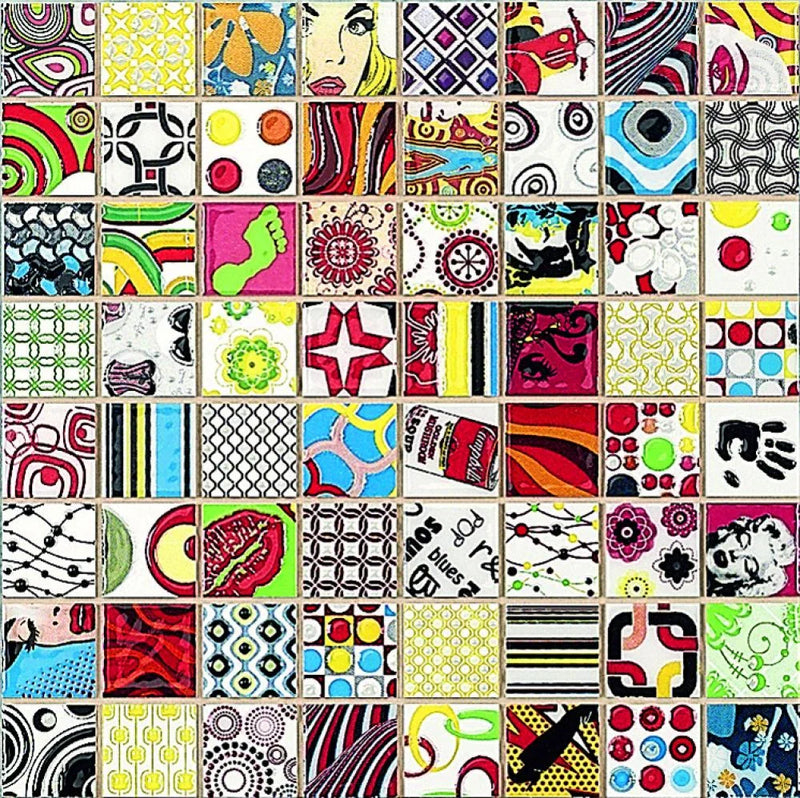 Andy 11.1x11.1 Glass Mosaic