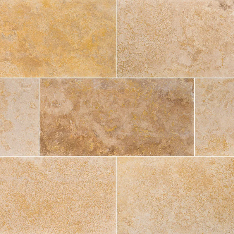 Angelica Gold 12x24 Honed Travertine Tile