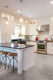 Angora Basketweave Pattern Polished 0.38 Inch Marble Mosaic Tile