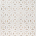 Angora Geometric Pattern Polished 0.38 Inch Marble Mosaic Tile