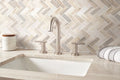 Angora Herringbone 1x3 Polished 0.38 Inch Marble Mosaic Tile