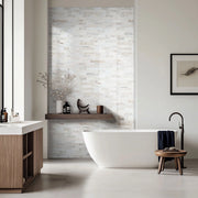 Angora Subway 2x6 Polished 0.38 Inch Marble Tile