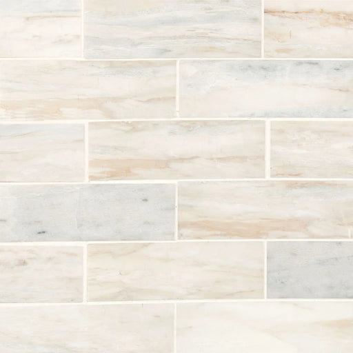 Angora Subway 2x6 Polished 0.38 Inch Marble Tile