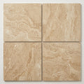 Ankara 18x18 Filled & Honed Travertine Tile close-up