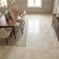 Ankara 18x18 Filled & Honed Travertine Tile — Dining Room floor