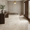 Ankara 18x18 Filled & Honed Travertine Tile — Foyer floor
