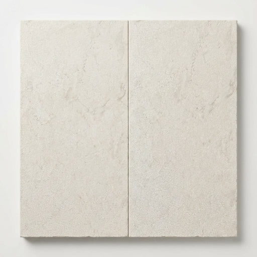Antalya Cream Marble Leather (Sandblasted & Brushed) 12 x 24 x 2 Double Modern Coping 12x24 close-up