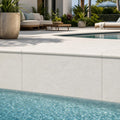 Antalya Cream Marble Leather (Sandblasted & Brushed) 16 x 24 x 1.25 Bullnose Coping 16x24 pool coping — Swimming Pool remodel pool edge