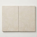 Antalya Cream Marble Leather (Sandblasted & Brushed) 16 x 24 x 1.25 Paver 16x24 close-up