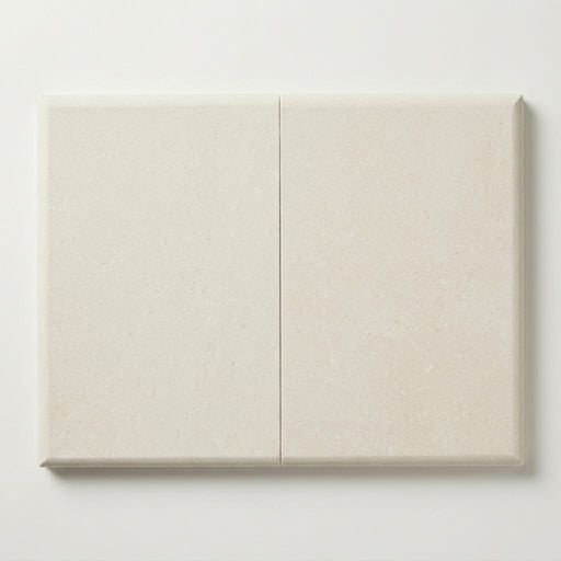 Antalya Cream Marble Leather (Sandblasted & Brushed) 16 x 24 x 2 Double Bullnose Coping 16x24 close-up