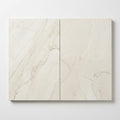Antalya Cream Marble Leather (Sandblasted & Brushed) 16 x 24 x 2 Modern Coping 16x24 close-up
