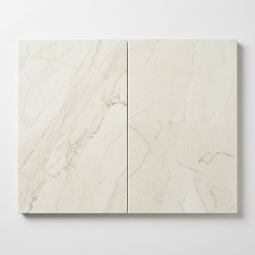 Antalya Cream Marble Leather (Sandblasted & Brushed) 16 x 24 x 2 Modern Coping 16x24 close-up