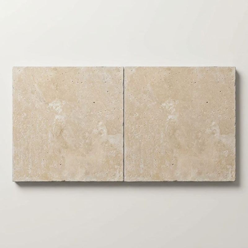 Antalya Cream Marble Leather (Sandblasted & Brushed) 24 x 24 x 2 4-SIDED Modern Coping 24x24 close-up