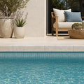 Antalya Cream Marble Leather (Sandblasted & Brushed) 4 x 12 x 2 Bullnose Coping 4x12 pool coping — Swimming Pool pool edge drop-face coping