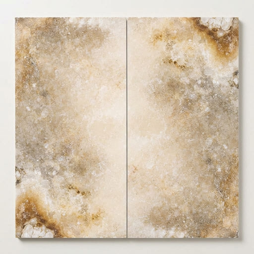 Antico Onyx 12x24 Filled & Polished Travertine Tile close-up