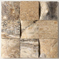 Antico Onyx 4x4 CNC-Arched (Round-face / Wavy) Travertine Tile close-up