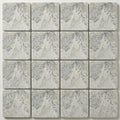 Antico Silver Travertine Paver 6x6 Tumbled 1.25 inch close-up