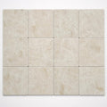 Antique Botticino 6x6 Tumbled Marble Tile close-up