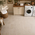 Antique Classico 6x6 Tumbled Travertine Tile — Laundry Room floor