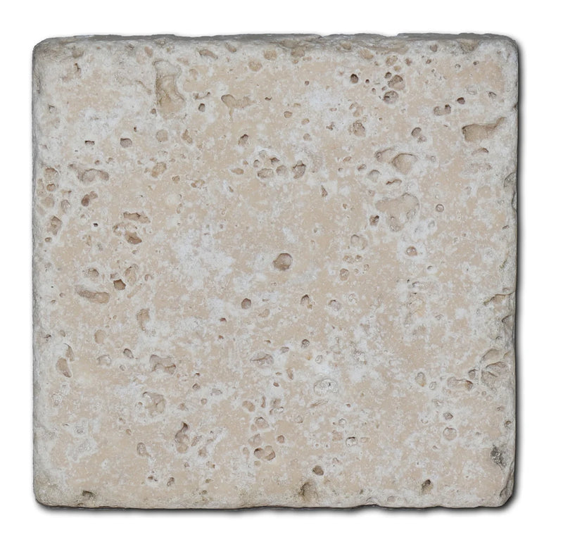 Antique Classico 4x4 Tumbled Travertine Tile