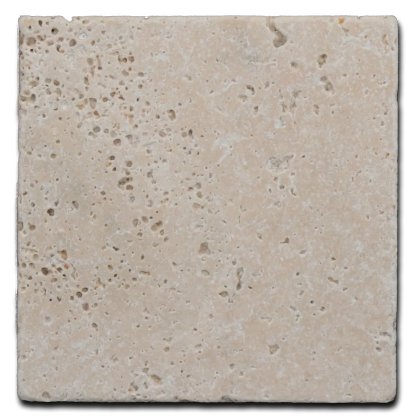Antique Classico 6x6 Tumbled Travertine Tile