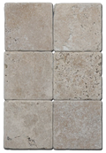 Antique Noce 6x6 Tumbled Travertine Tile