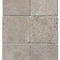 Antique Noce 6x6 Tumbled Travertine Tile