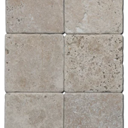 Antique Noce 6x6 Tumbled Travertine Tile