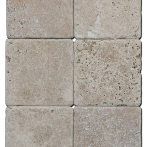 Antique Noce 6x6 Tumbled Travertine Tile