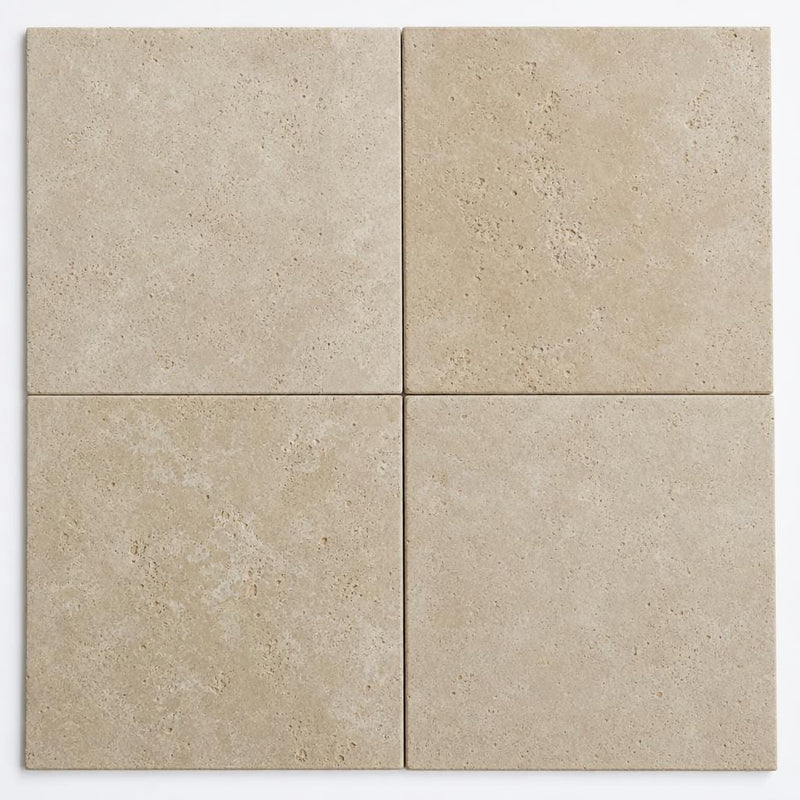 Antique Travertine Classico 18x18 Tumbled Tile close-up