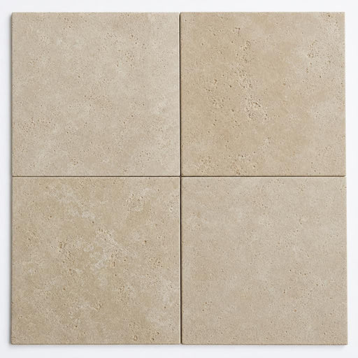 Antique Travertine Classico 18x18 Tumbled Tile close-up