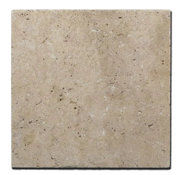 Antique Travertine Noce 12x12 Tumbled Tile