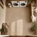 Antique Travertine Noce 12x12 Tumbled Tile — Laundry Room floor