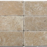 Antique Noce 3x6 Subway Tumbled Travertine Tile